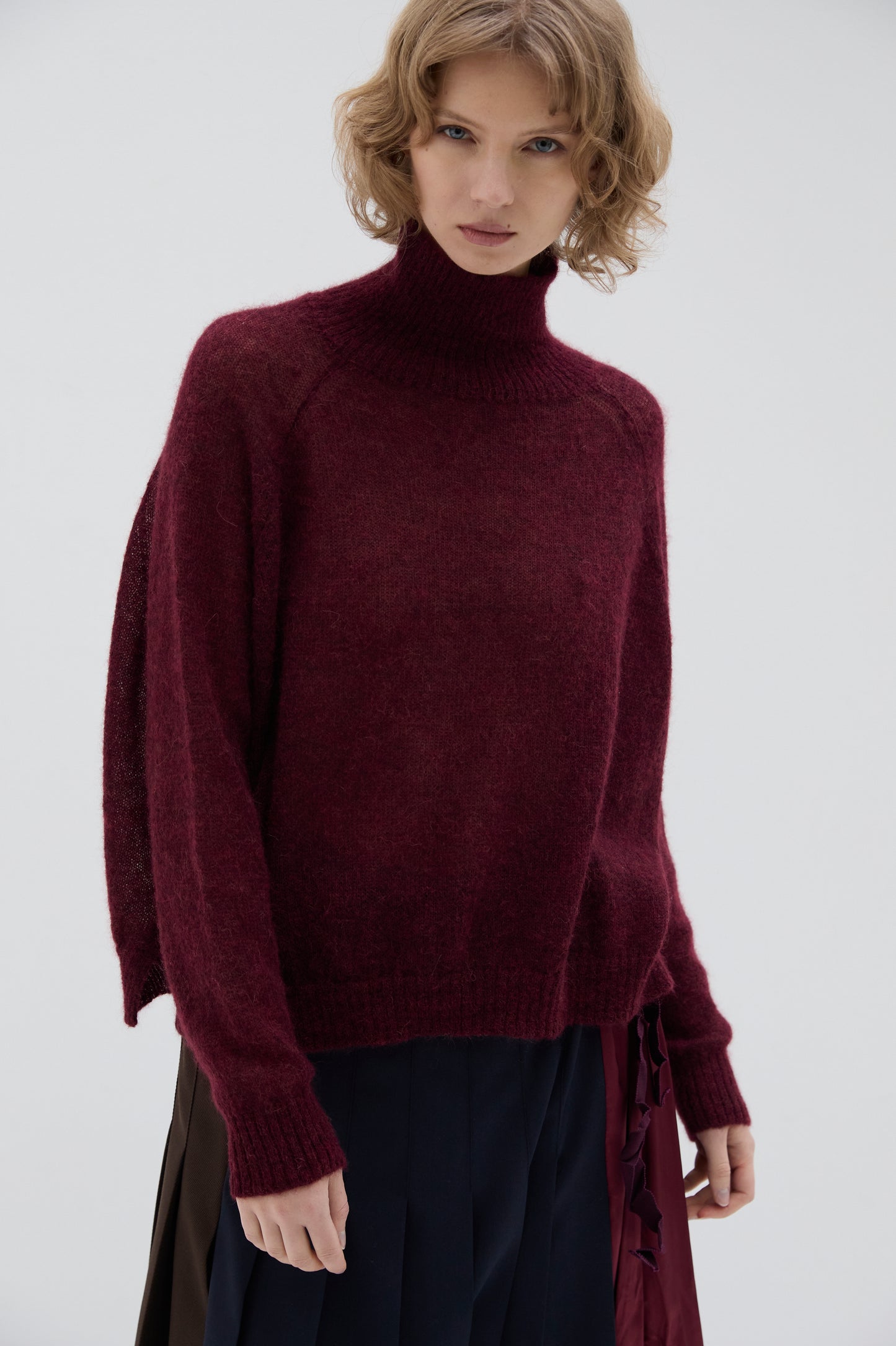 Maglione Phisique Du Role air alpaca bourgogne