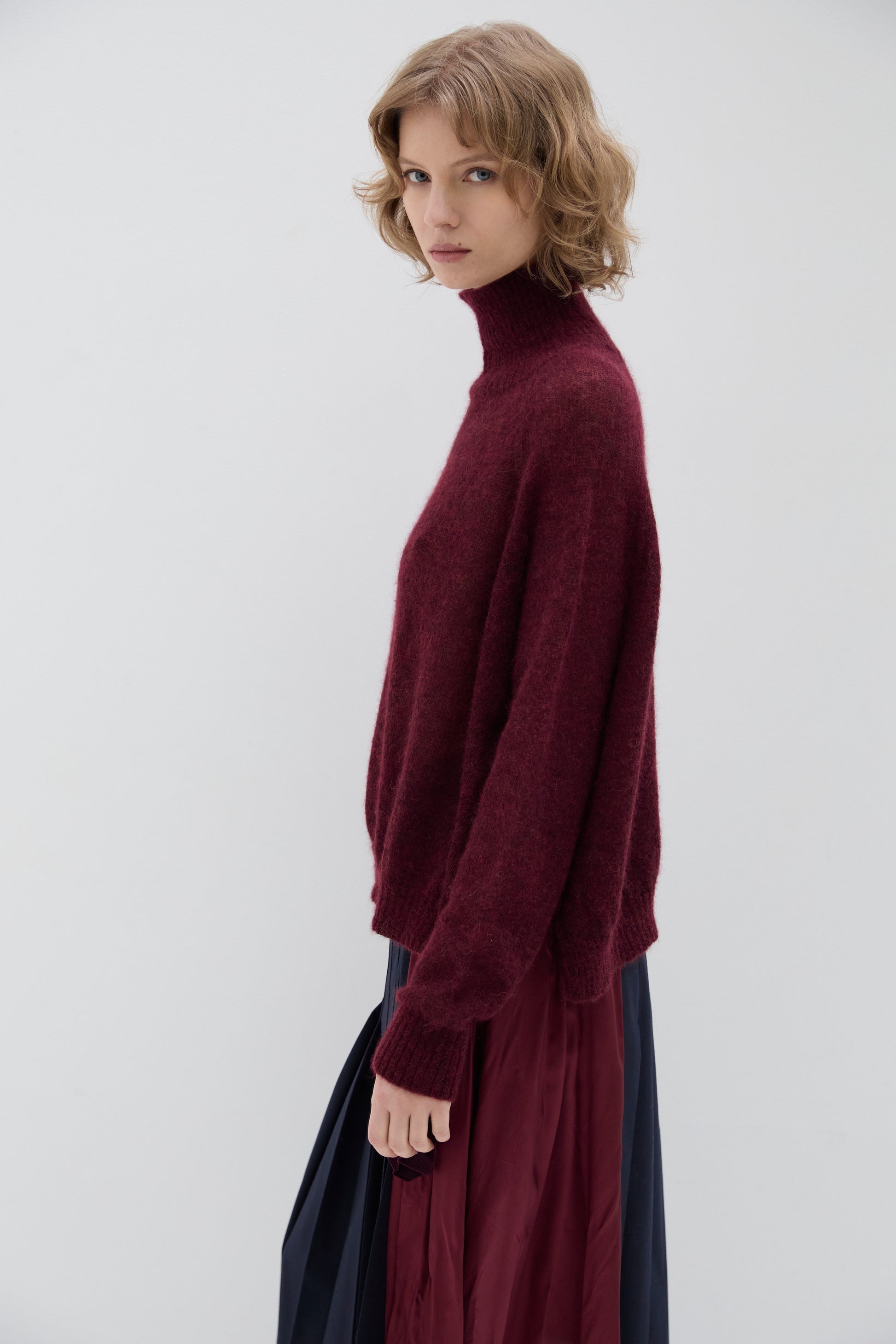 Maglione Phisique Du Role air alpaca bourgogne