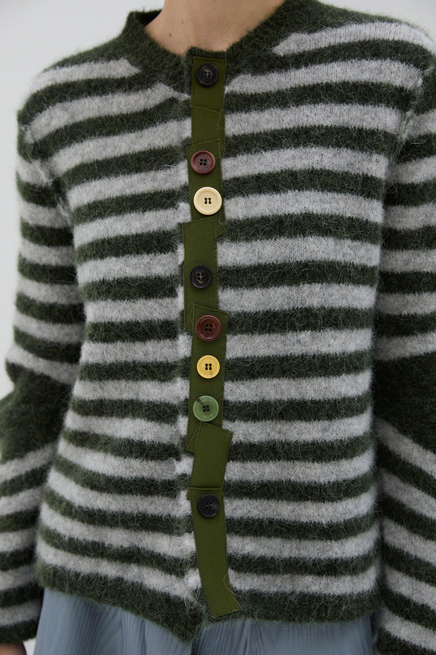 Cardigan Phisique Du Role righe army