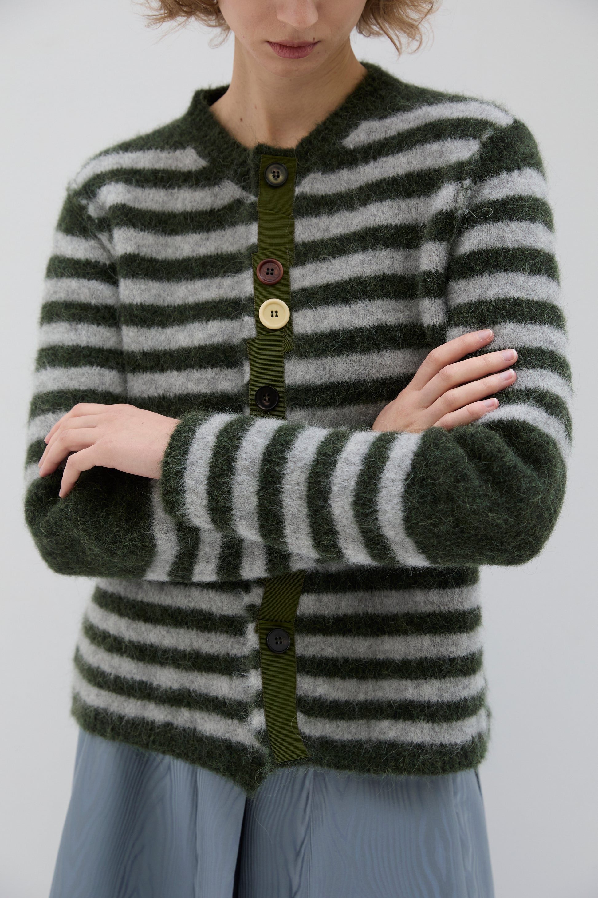 Cardigan Phisique Du Role righe army