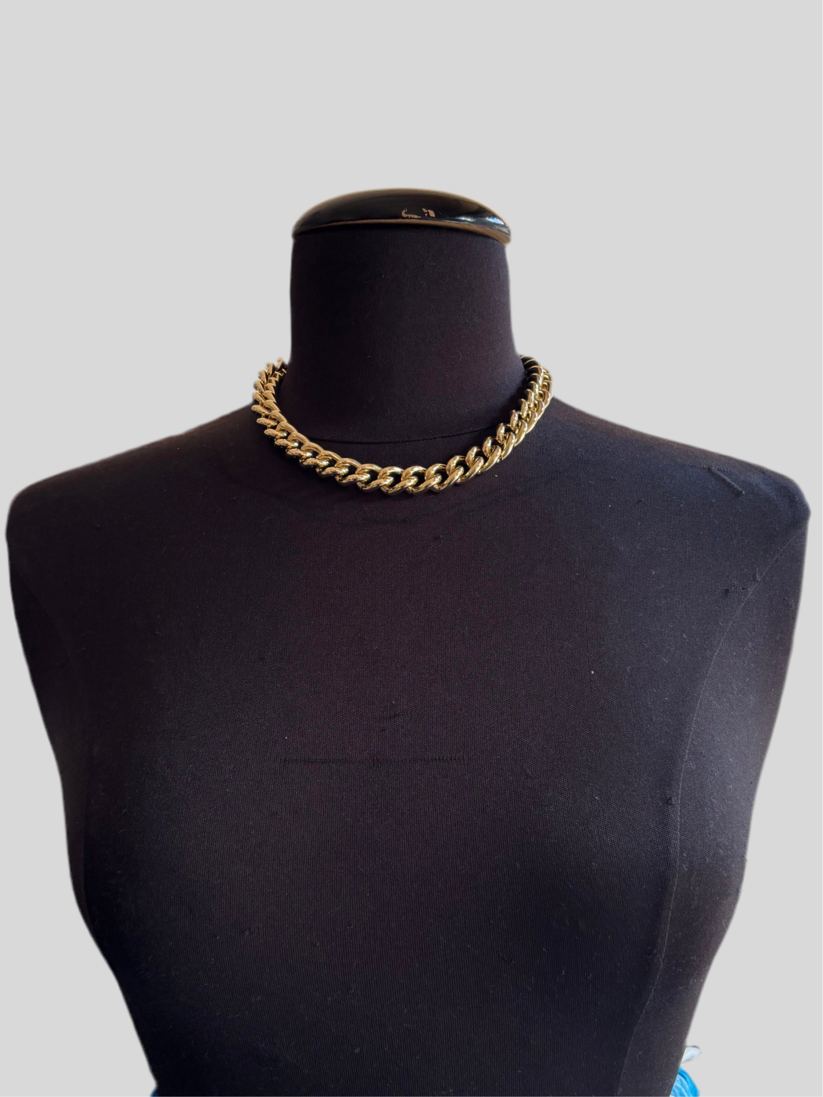Collana Emmevi catena alluminio dorata