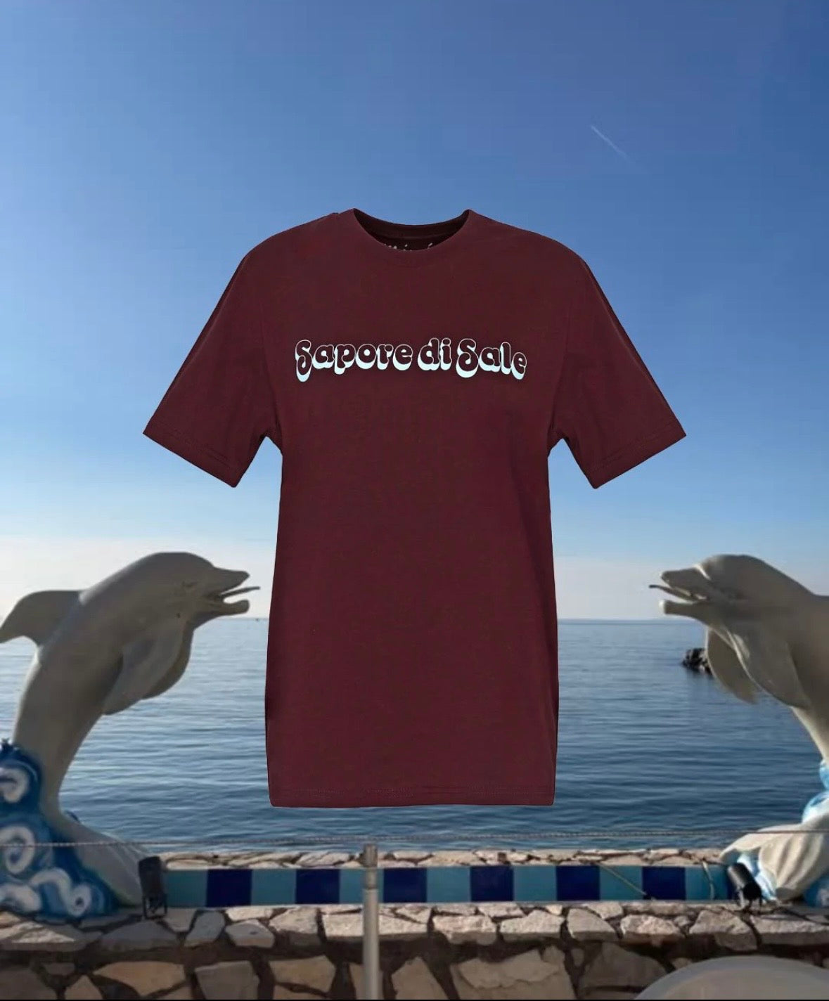 T-shirt Mimi a La Mer Sapore di Sale Brown