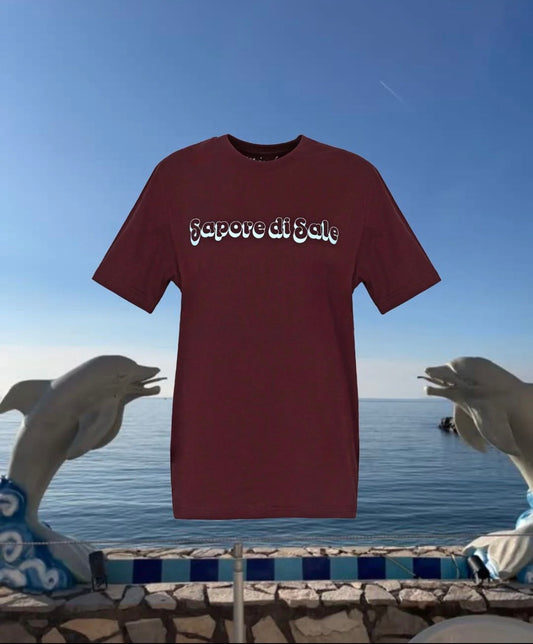 T-shirt Mimi a La Mer Sapore di Sale Brown