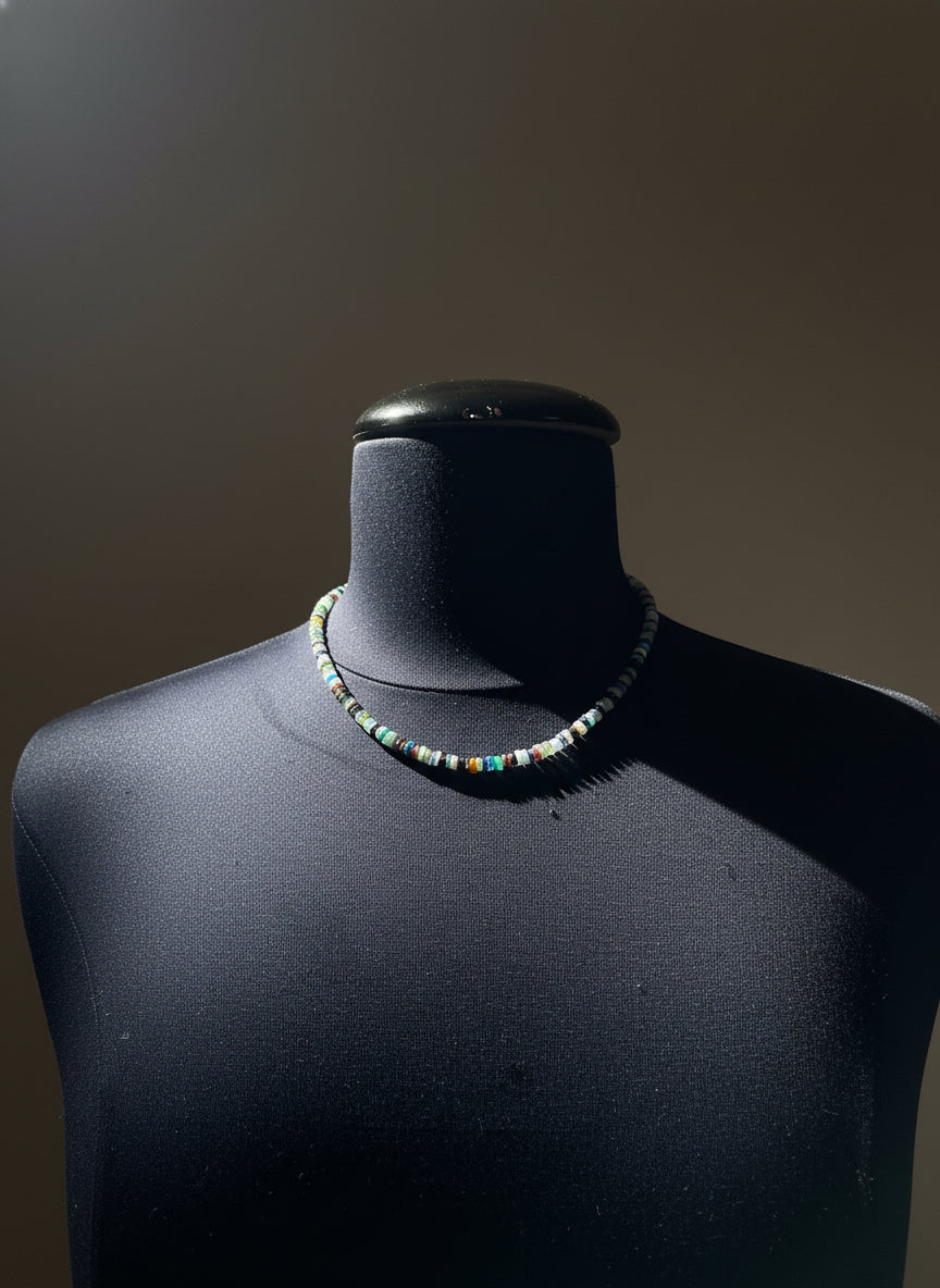 Collana Emmevi pietre verdi tre ciondoli