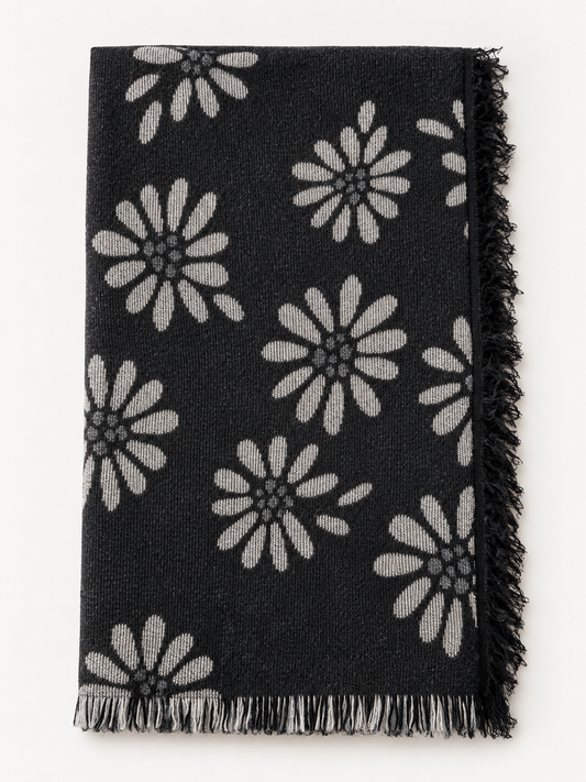 Sciarpa Flirt fiore nero