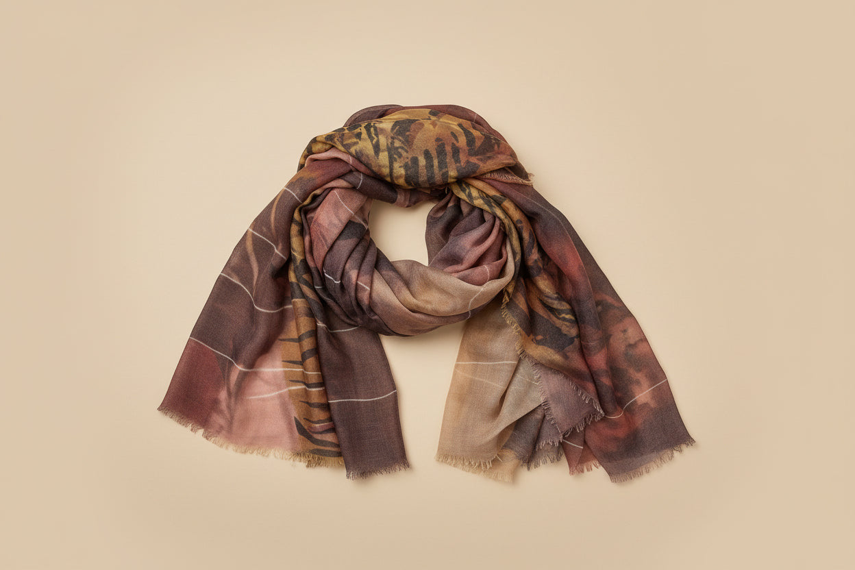 Foulard Flirt disegno foglie