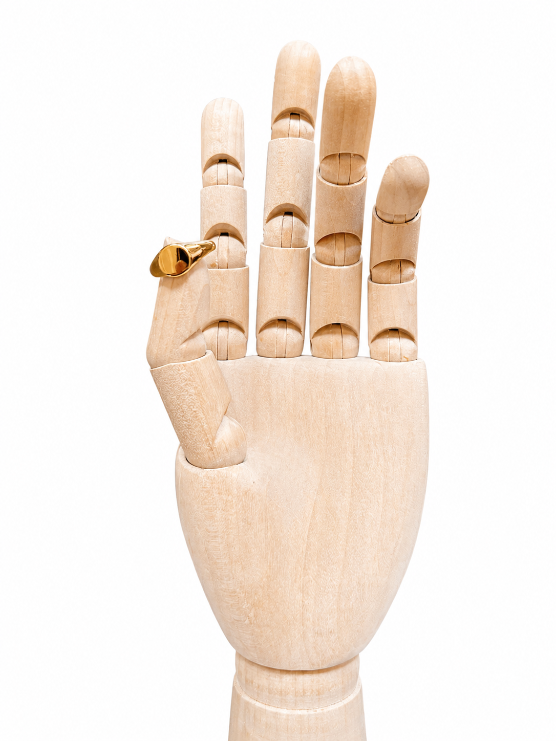 Anello Emmevi acciaio oro cerchio