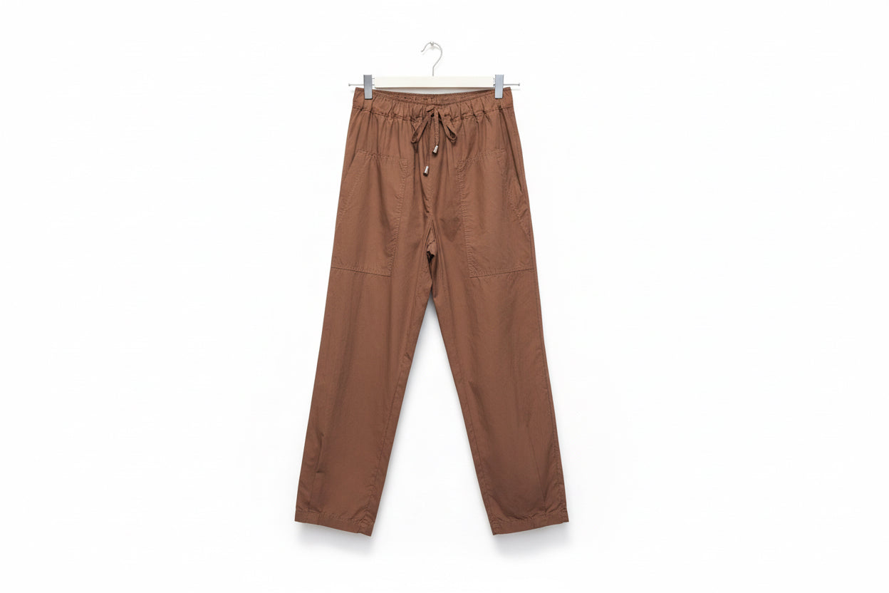 Pantalone Flirt tasconi cuoio