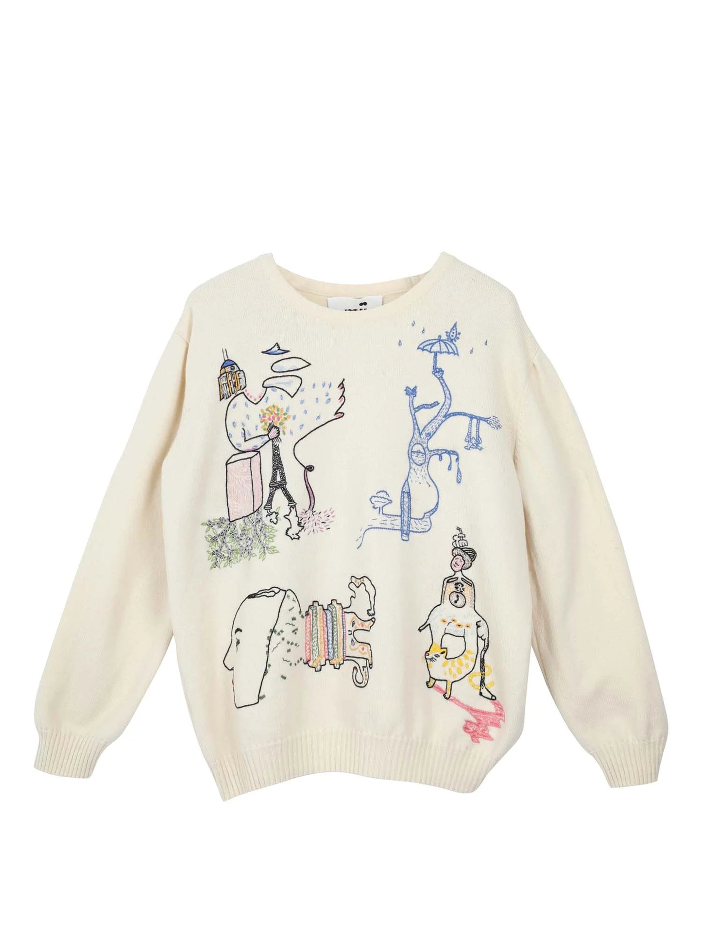 Maglione Mii Jolly - Le Surrealisme white