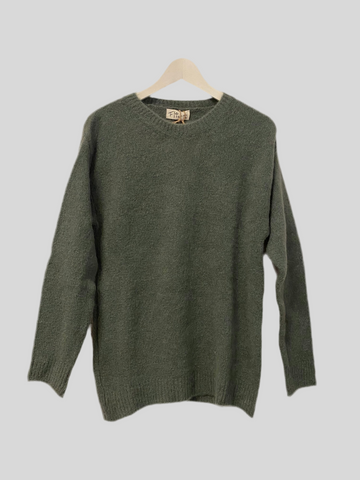 Maglione Flirt mohair verde militare