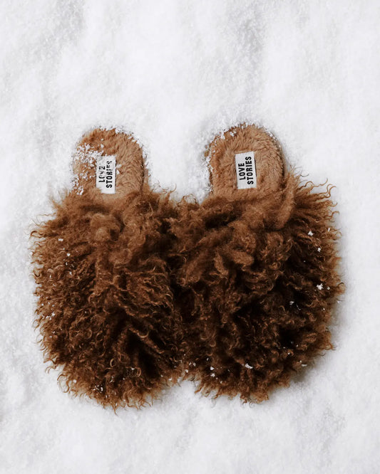 Slippers Love Stories brown
