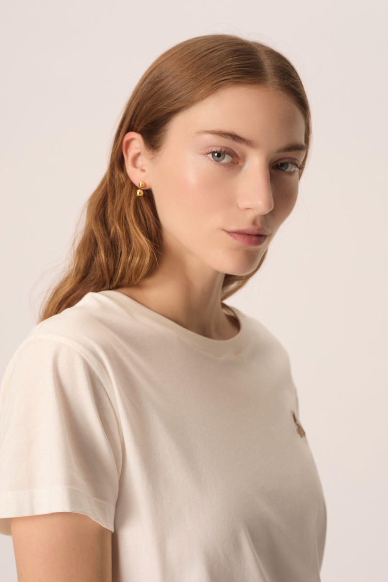 T-shirt Des Petits Hauts Fantine ecru