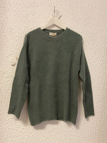 Maglione Flirt mohair verde militare