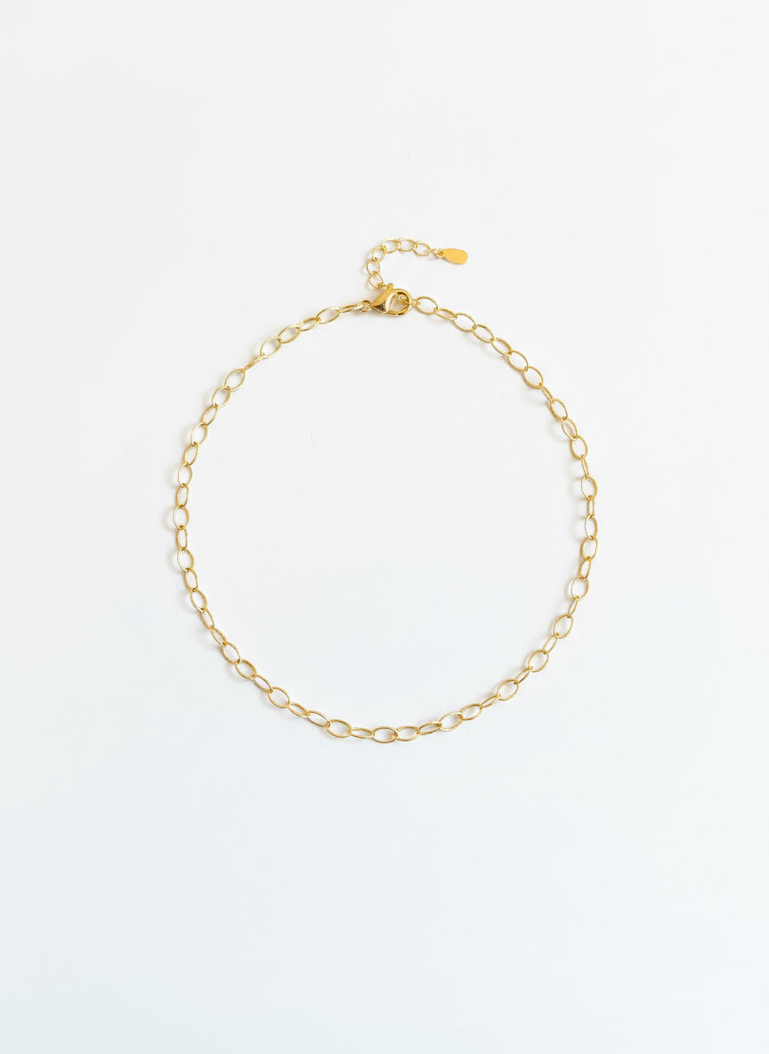 Collana Emmevi catena maglie ovali satinate