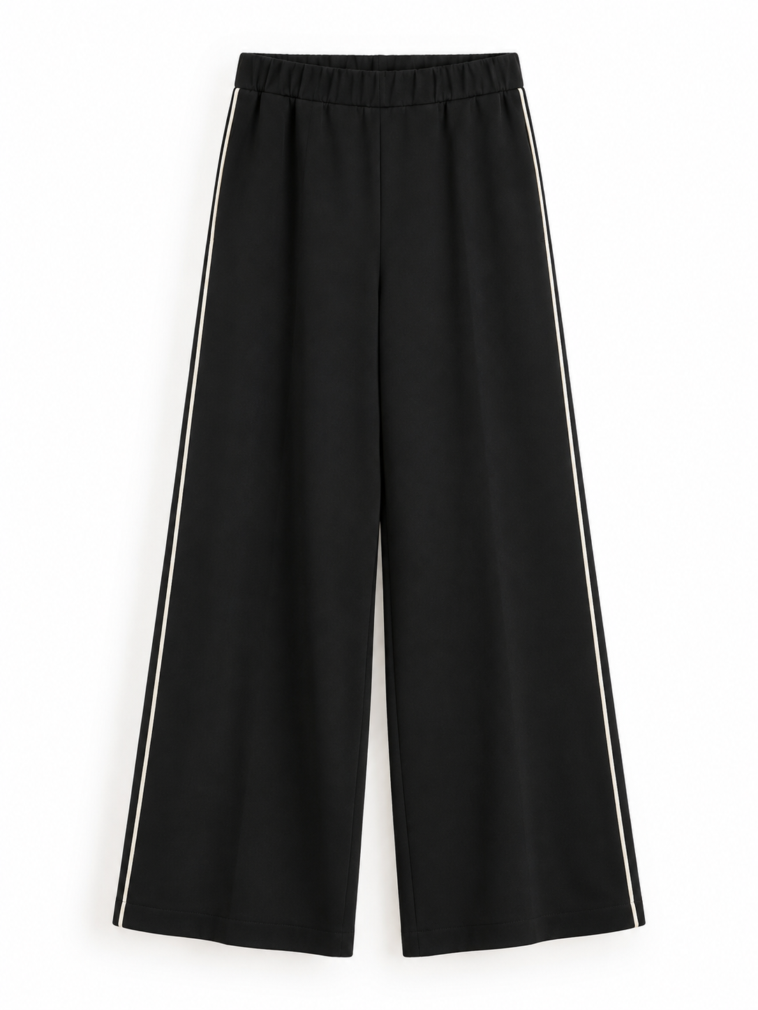Pantalone Flirt nero profili ecru