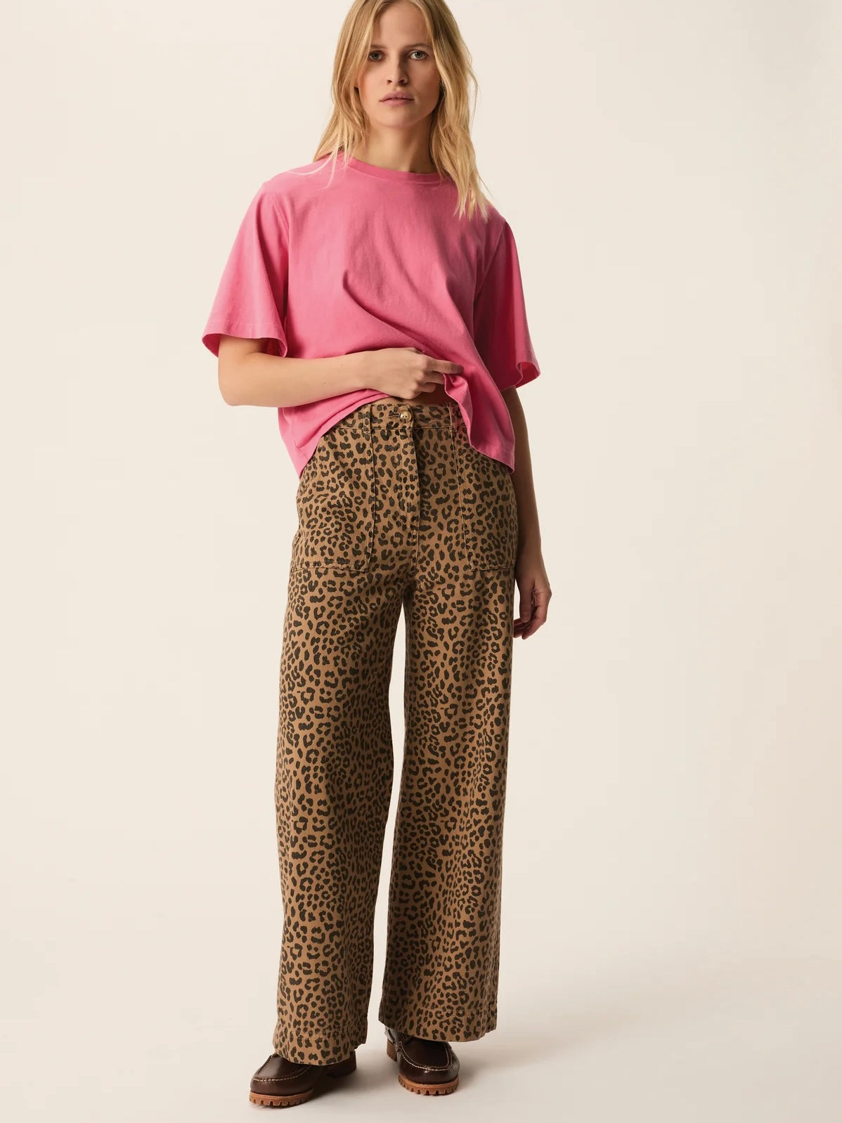 Pantalone Des Petits Hauts Saga Graou leopardato