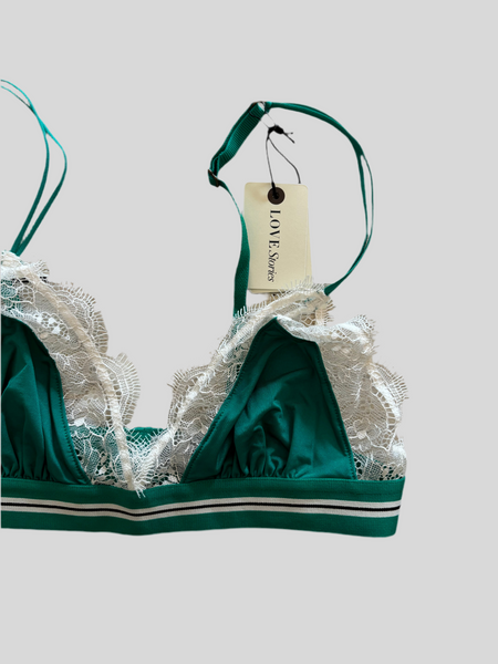 Bralette Love Stories Love Lace Green