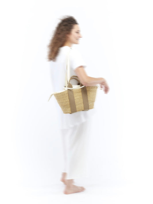 Borsa Muun George beige ecru
