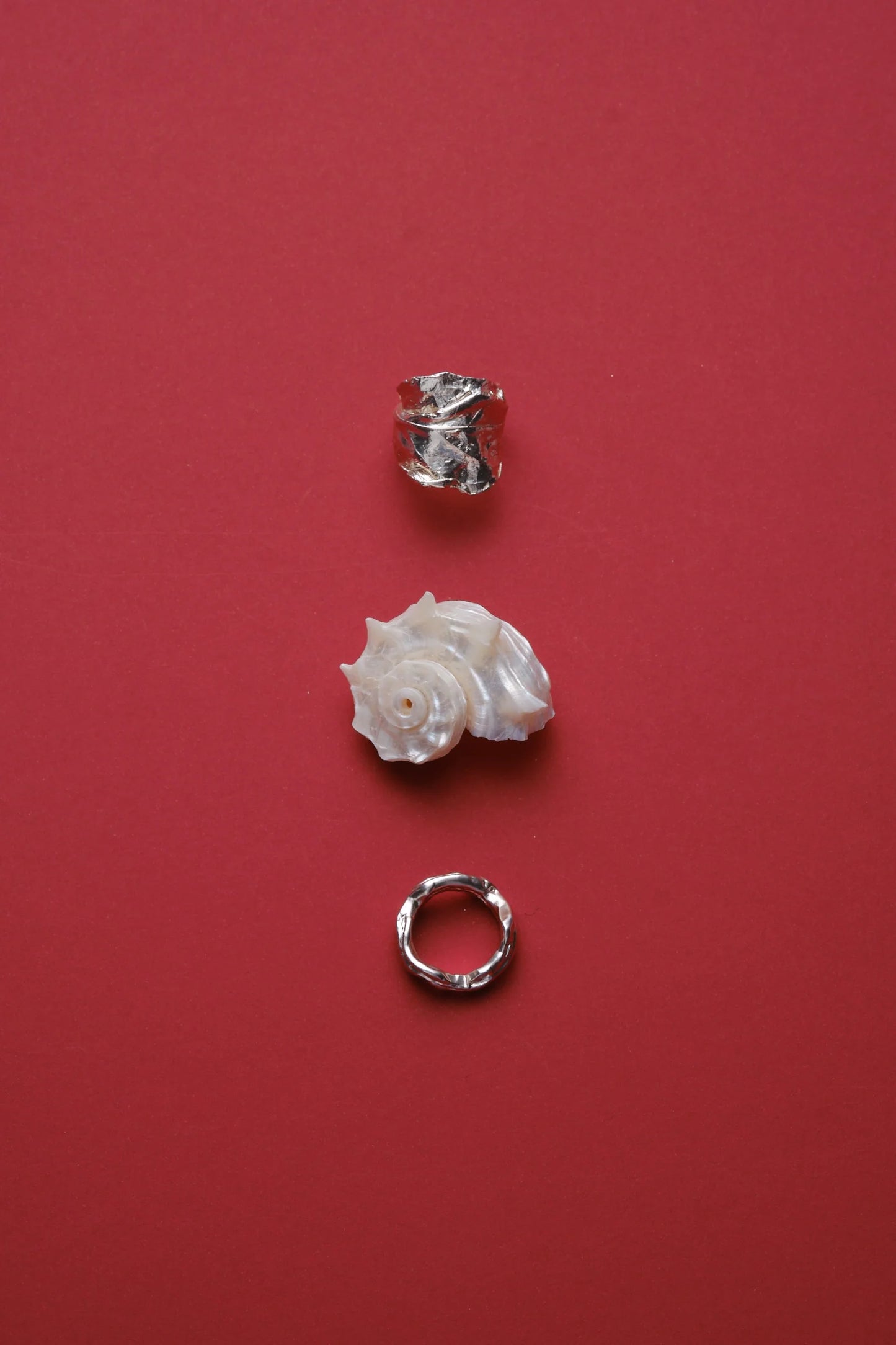 Anello Outerin Layered Earth Silver