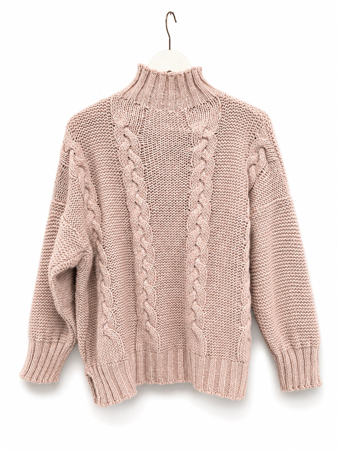 Maglione Flirt trecce rosa
