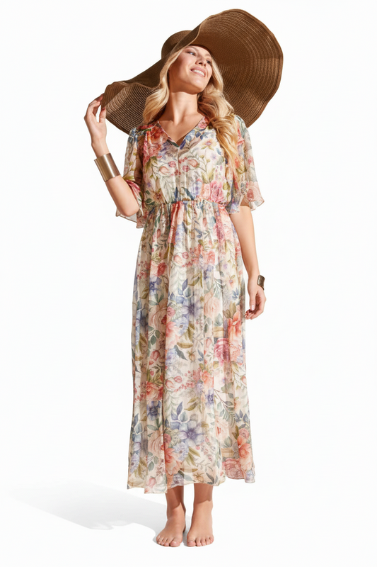 Abito Flirt seta fiori