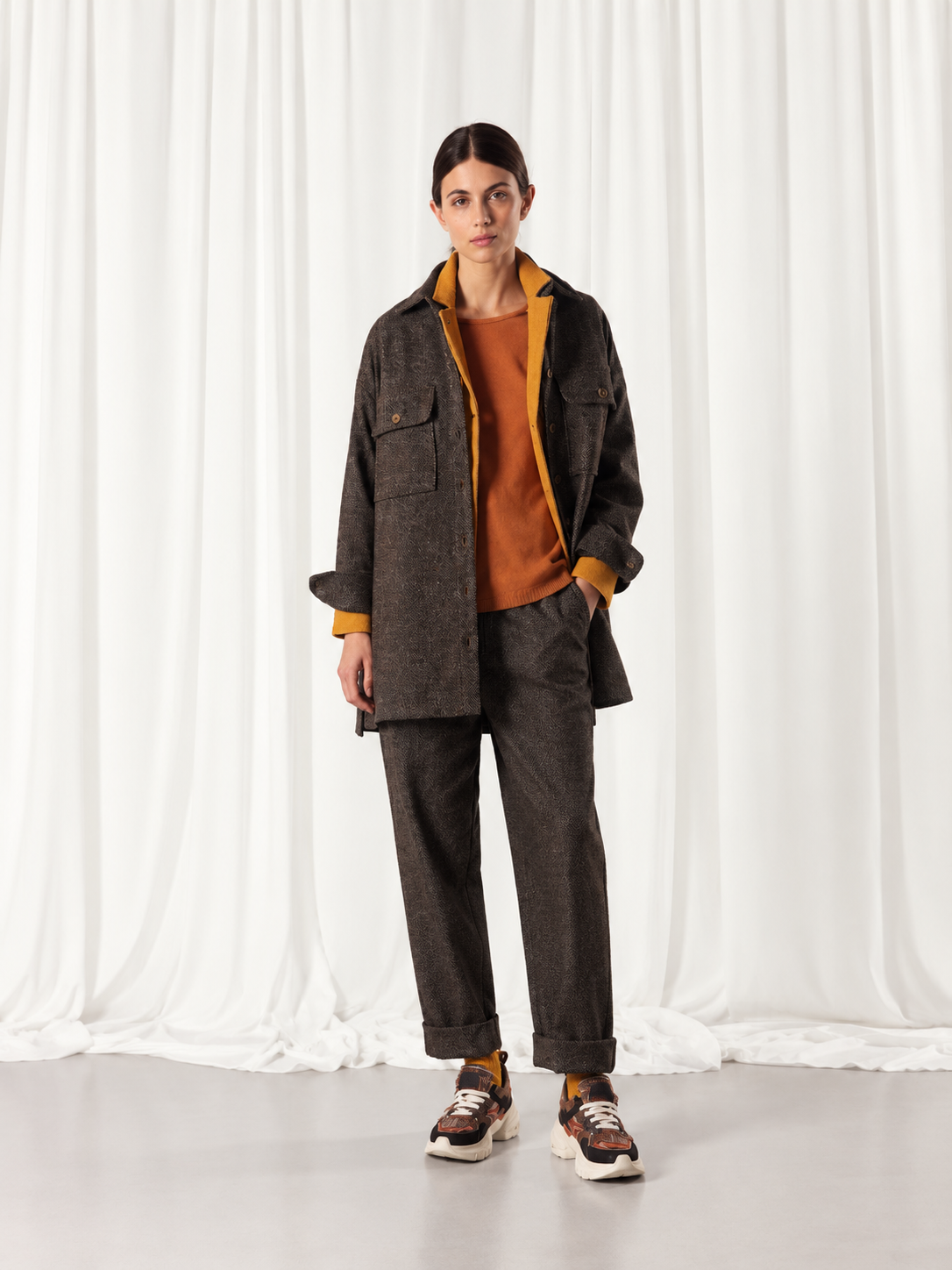 Pantalone TreBarraBi Pina Shet wood