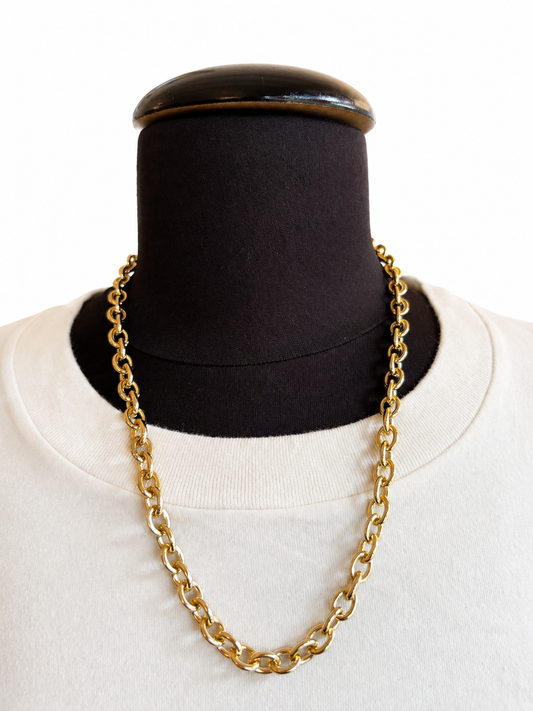 Collana Emmevi alluminio catena lunga oro