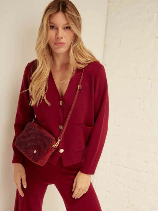 Cardigan Flirt viscosa amarena