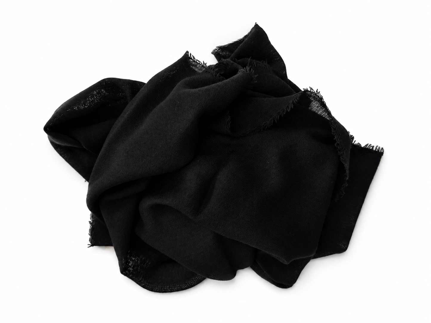 Sciarpa Flirt tinta unita nero