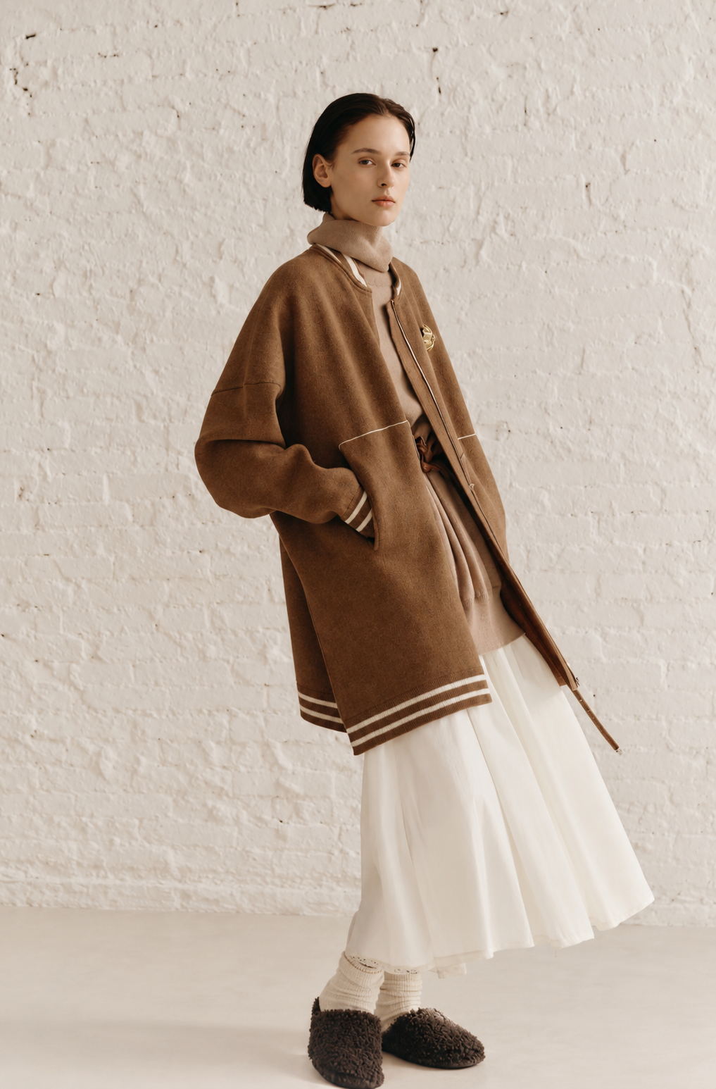 Giacca Laboratorio bomber cammello