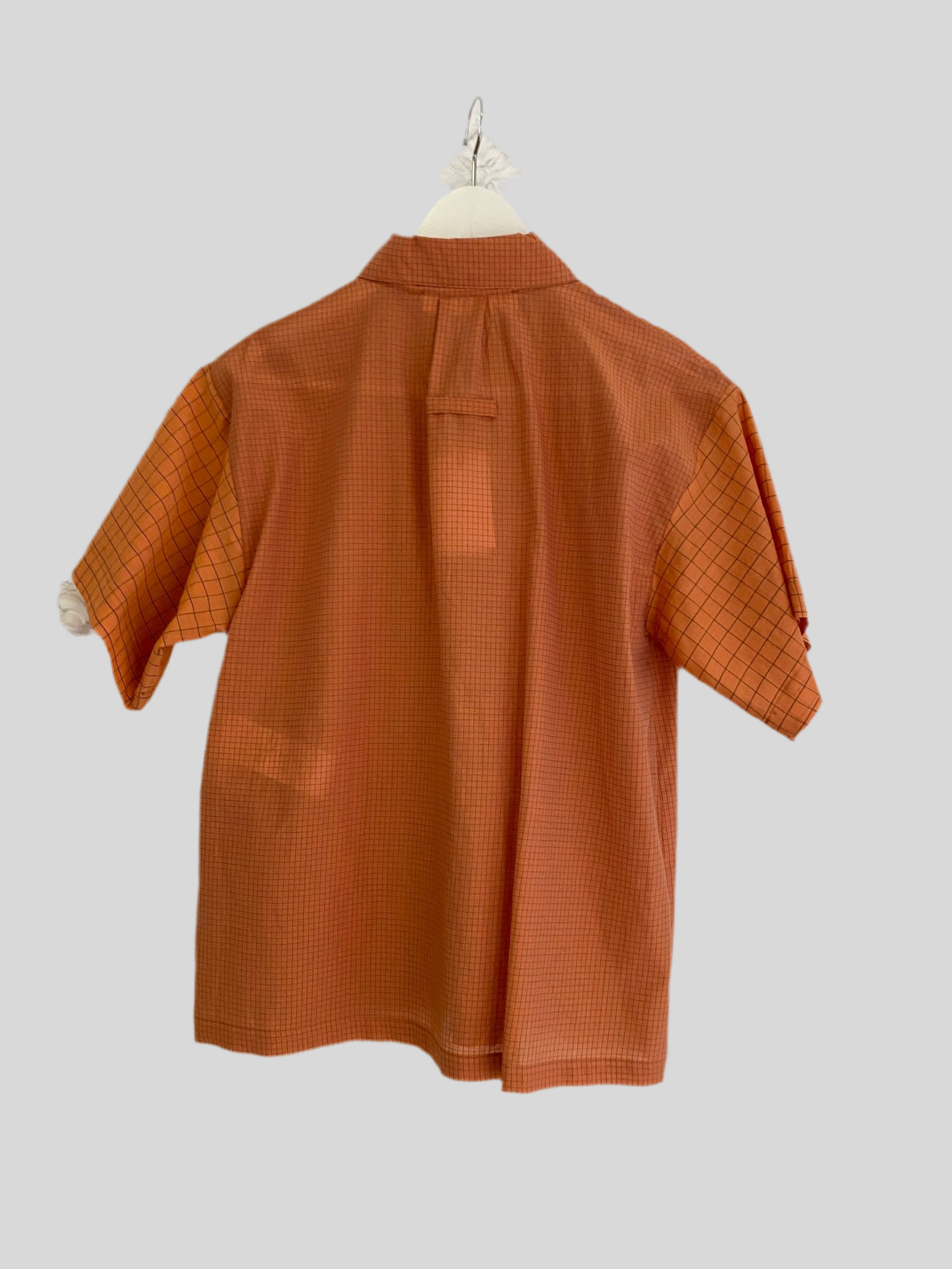 SPECIAL PRICE * Camicia Tela quadretto arancio