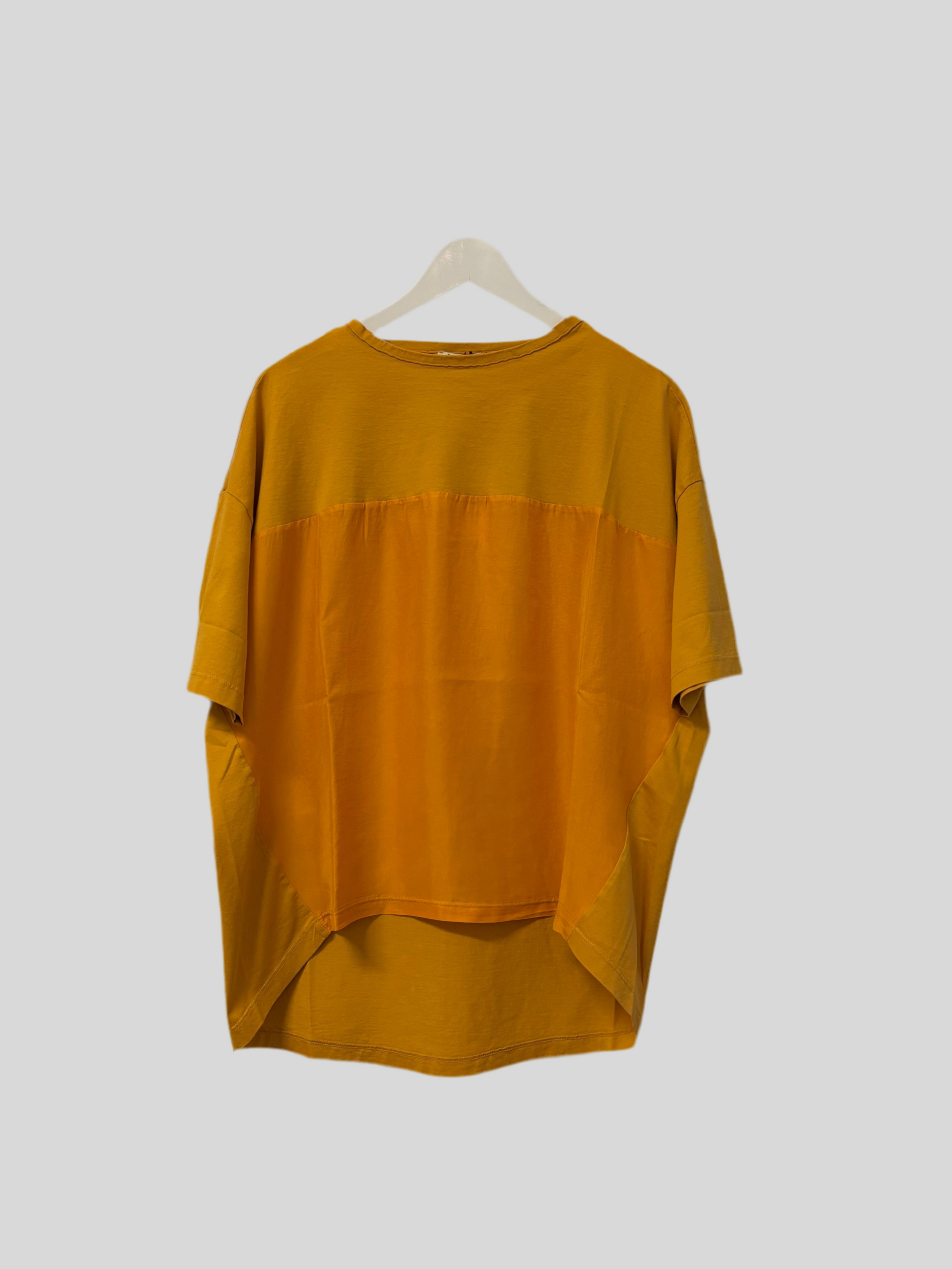 T-shirt TreBarraBi Tania Jmak Duck seta cotone arancio 