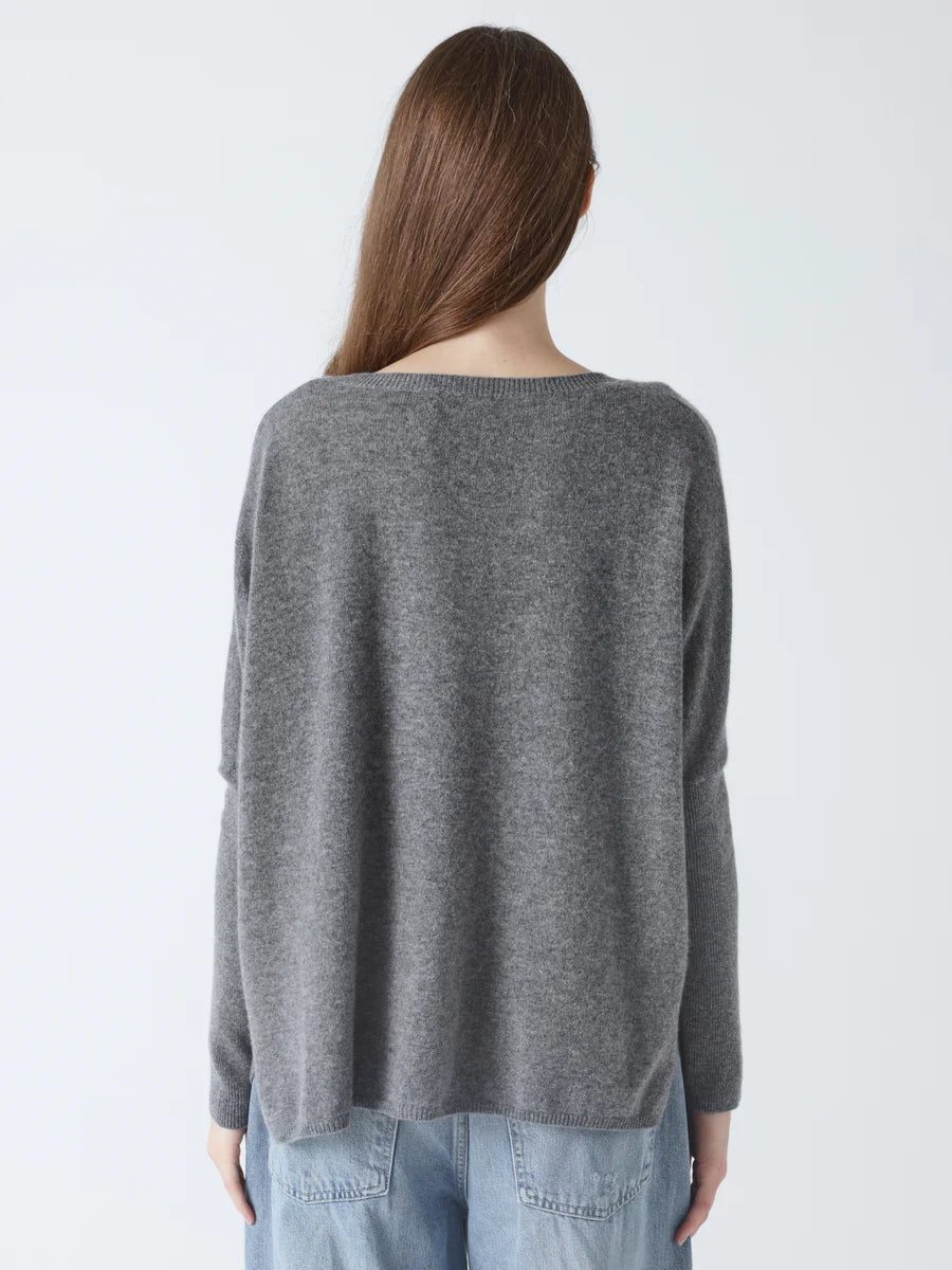 Maglione Absolut Cashmere Camille dark grey melange