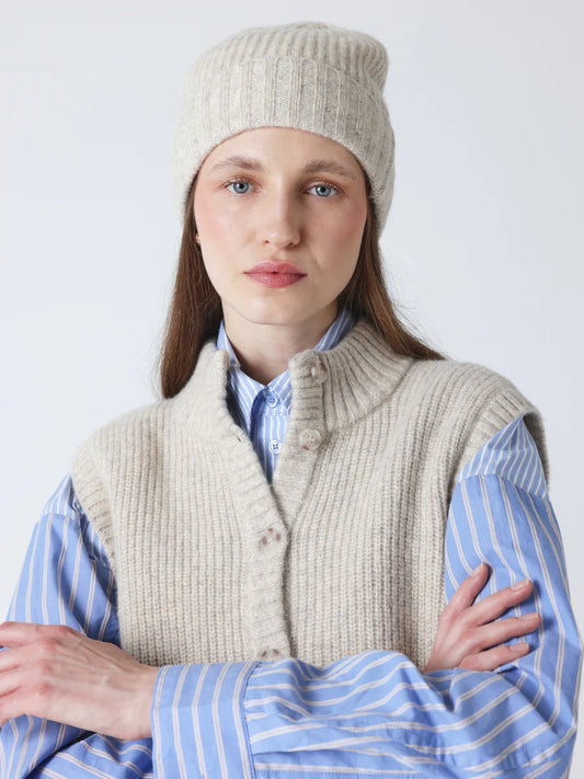 Berretto Absolut Cashmere Gaia grey pearl