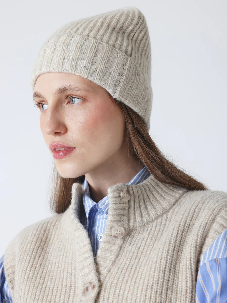 Berretto Absolut Cashmere Gaia grey pearl