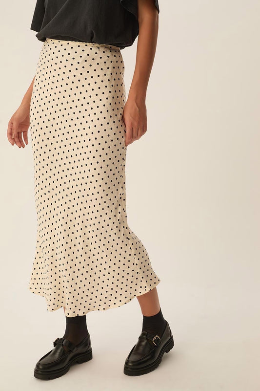 Gonna Des Petits Hauts Yelani pois jacquard