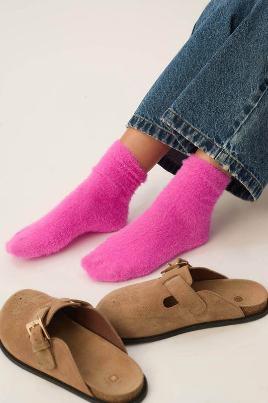 Calze Des Petits Hauts Pierette rose fluo