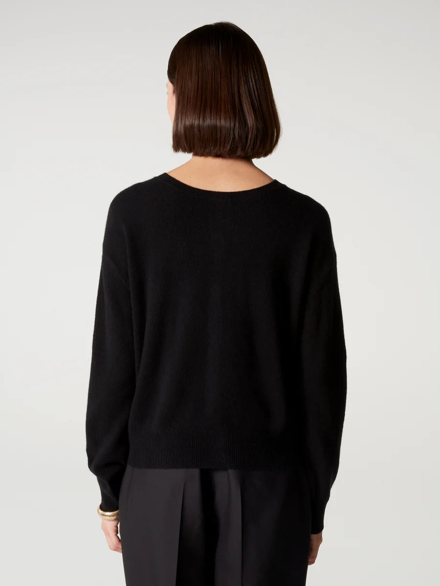 Cardigan Absoult Cashmere reversibile Lisette black