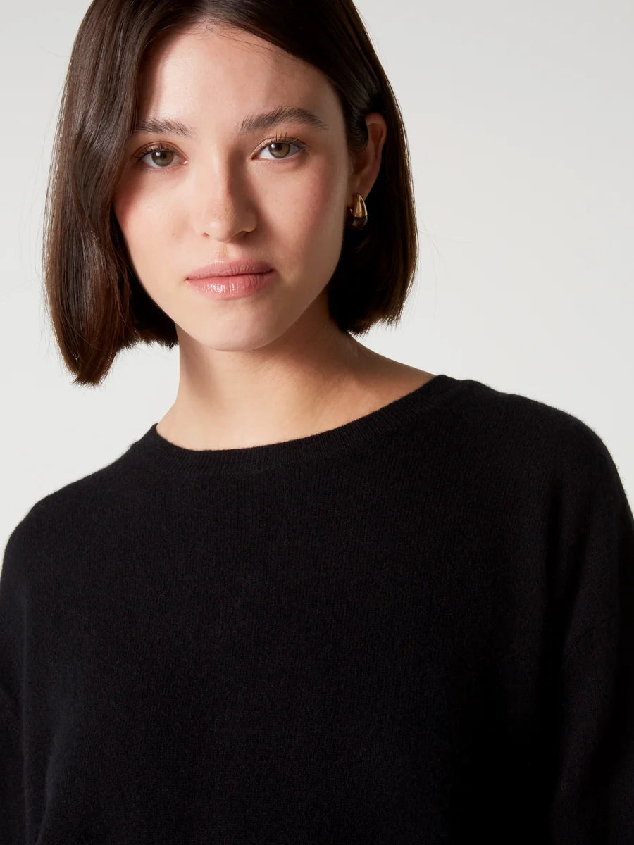 Cardigan Absoult Cashmere reversibile Lisette black