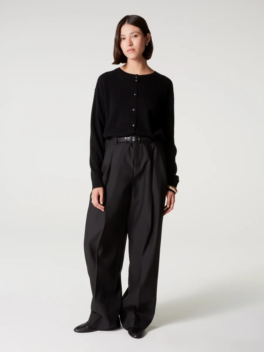 Cardigan Absoult Cashmere reversibile Lisette black