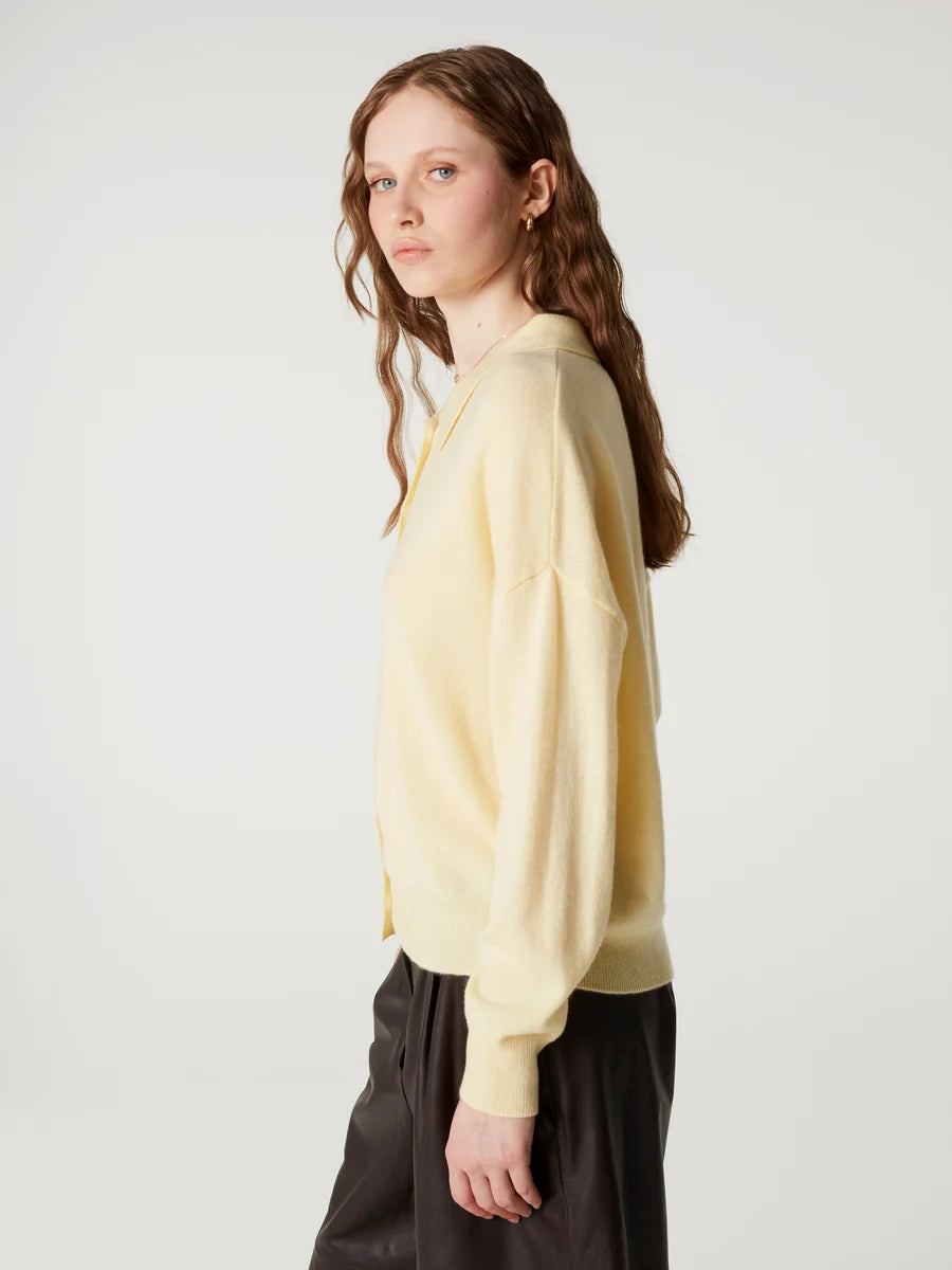 Cardigan Absolut Cashmere Majura light yellow