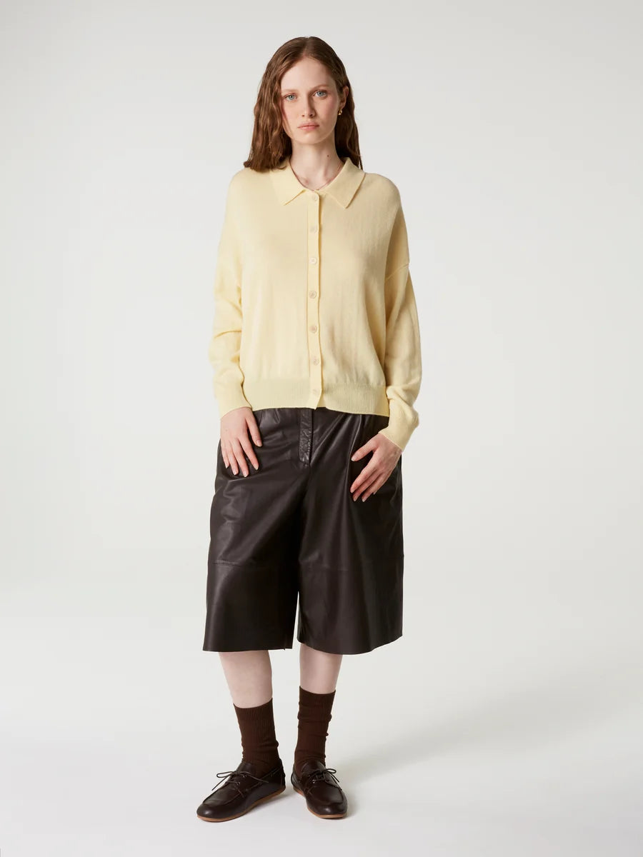 Cardigan Absolut Cashmere Majura light yellow