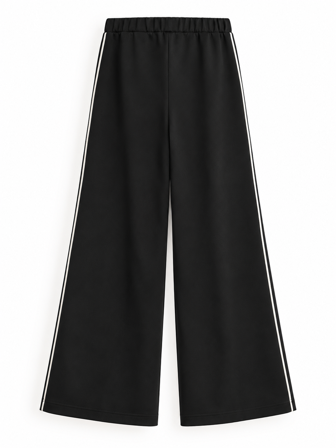 Pantalone Flirt nero profili ecru