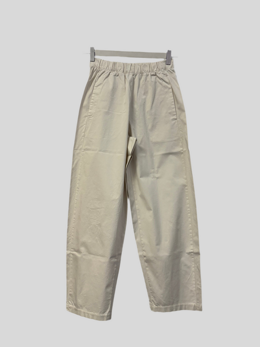 Pantalone TreBarraBi Prux Coras Milk balloon cotone tecnico latte