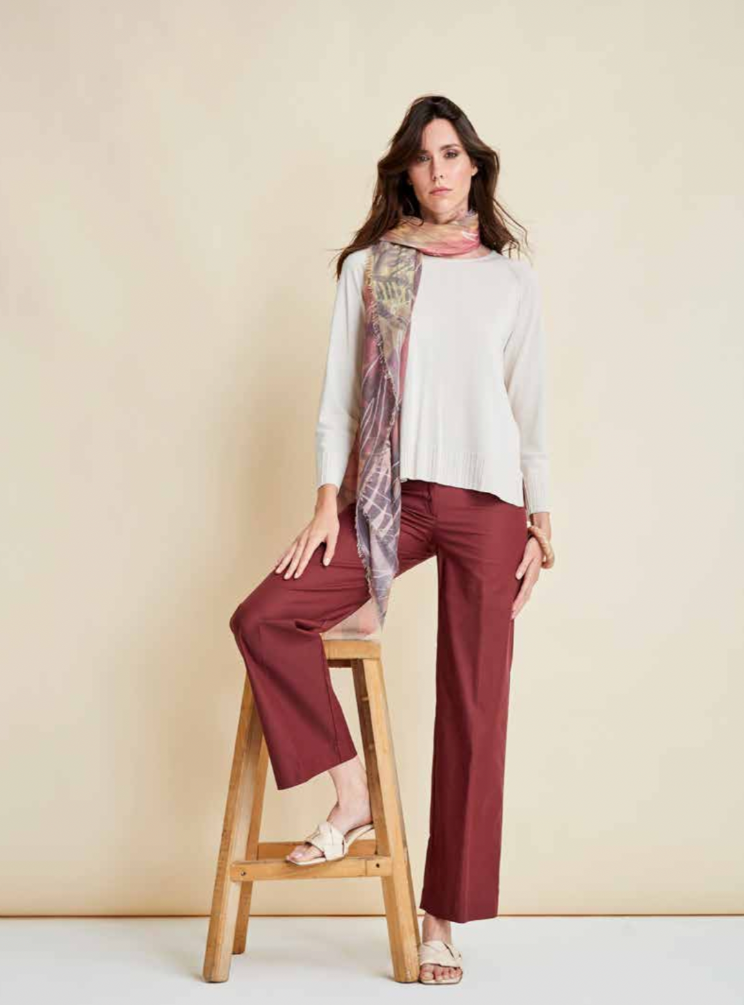 Foulard Flirt disegno foglie