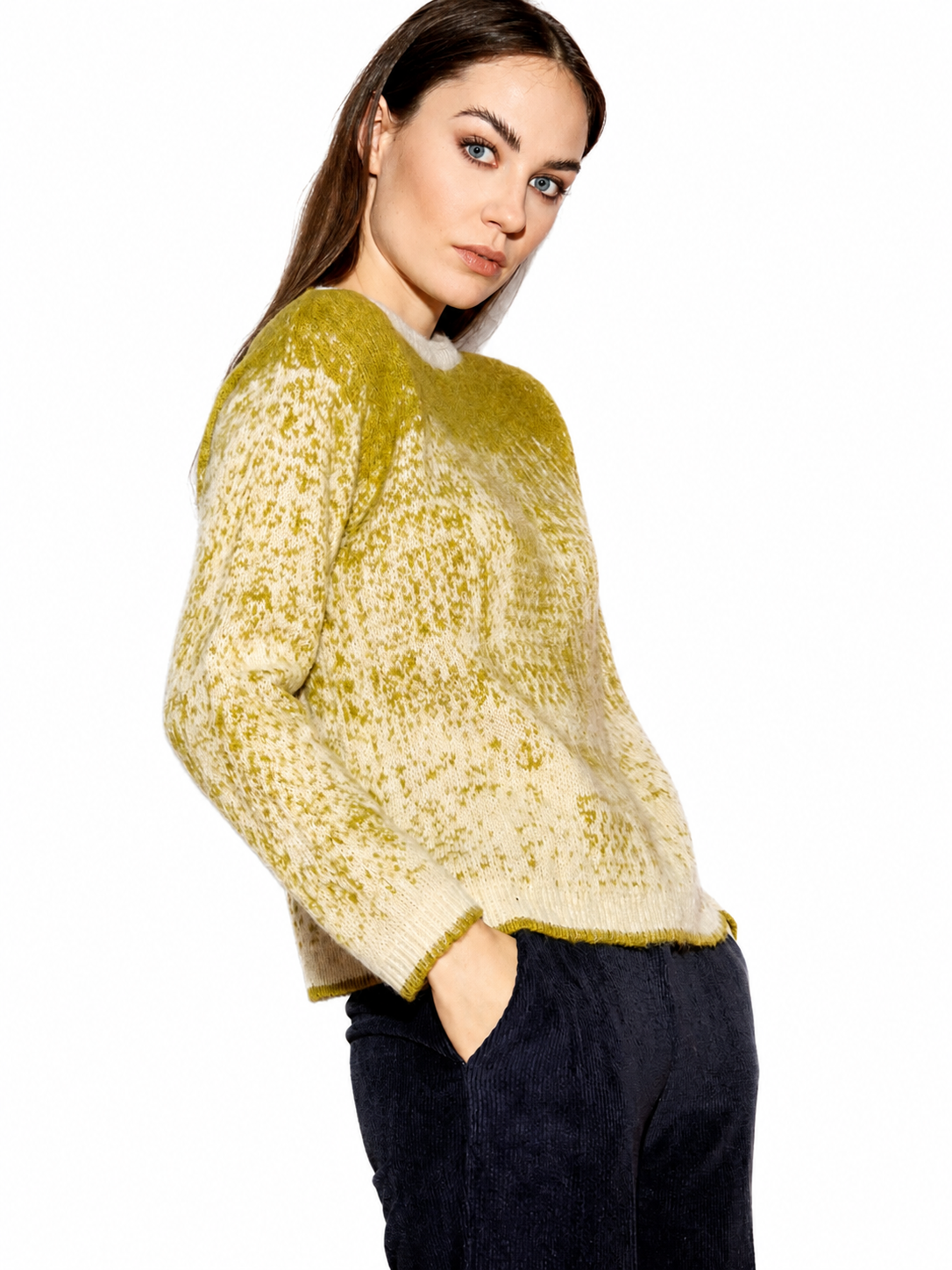 Maglione Flirt degradé lime