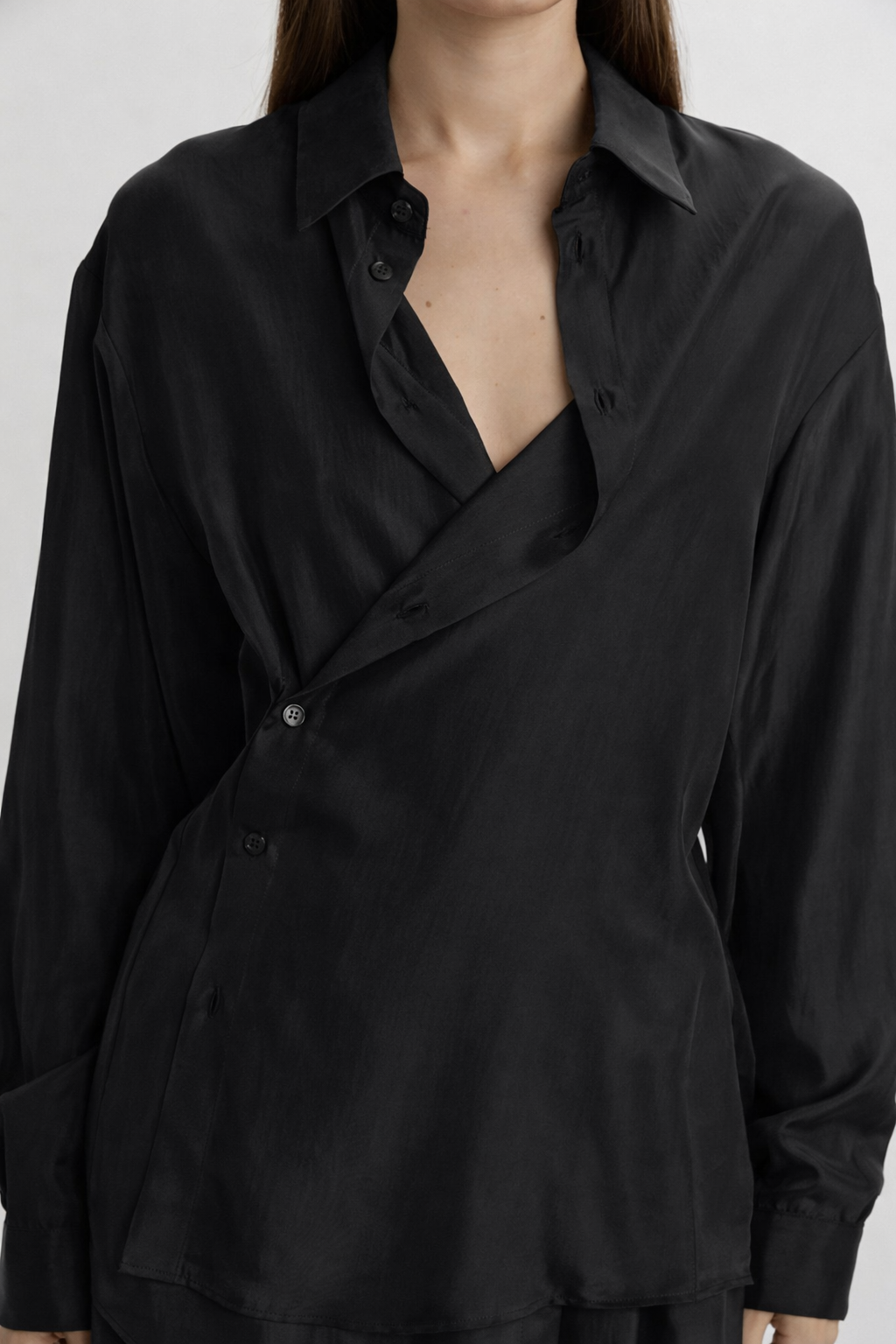 Camicia Phisique Du Role Giovanna seta nera