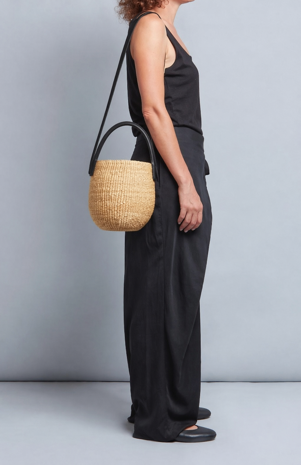 Borsa Muun Oriane Natural Black