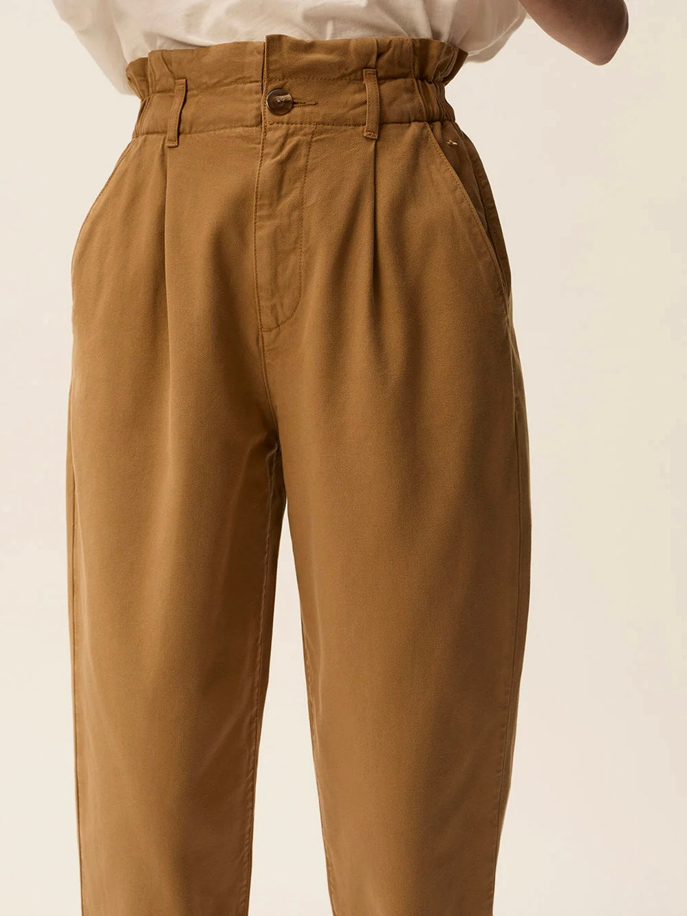 Pantalone Des Petits Hauts Santino caramello tabacco