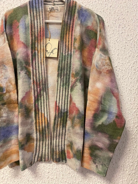 Cardigan Flirt camouflage tie dye